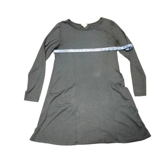Loft Outlet Lounge Gray Dress Medium Long Sleeves Pockets Round Neck - Picture 7 of 10
